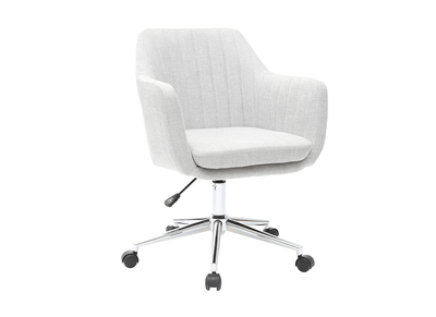 Design-B&uuml;rosessel Stoff Hellgrau ALEYNA ? Miliboo |1| St&eacute;phane Plaza